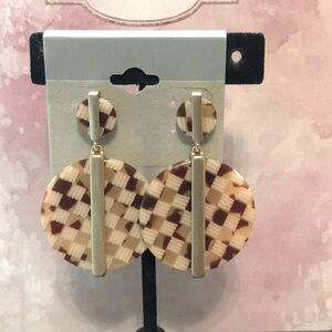Checkered earrings